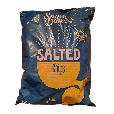 Snack Day Čips Rebrasti Slani 250 g