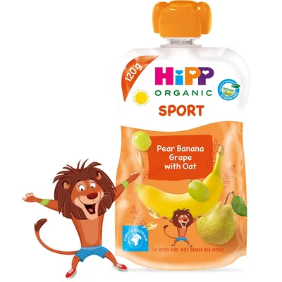 HiPP Kašica Snackie Kruška Banana I Grožđe 120 ml
