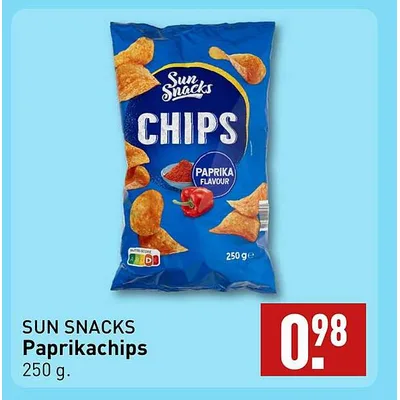 Cips Paprika Sun Snacks 200 g