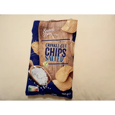 Snack Day Čips Slani Rebrasti 150 g