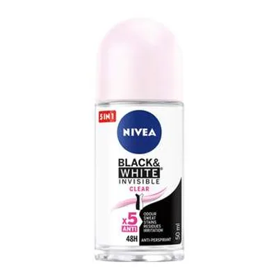 Nivea Roll On Deo Black&white Invis 50 ml