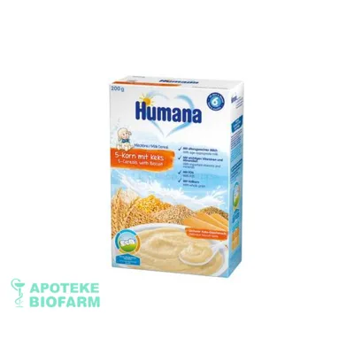 Humana Ml.Kasica/5 Zitar./Keks 6m 200 g