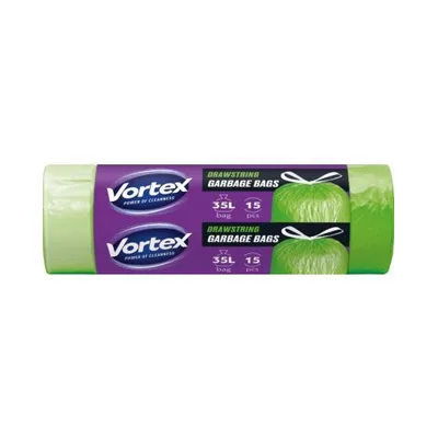 Vortex Kese Za Smece Zute/Zelene 35 L