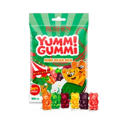 Bombone Gumene Yummi Gummi Bear Mix Roshen 70 g