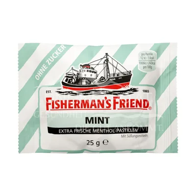 Bombone Mint Pastile Zeleni Fishermans 25 g