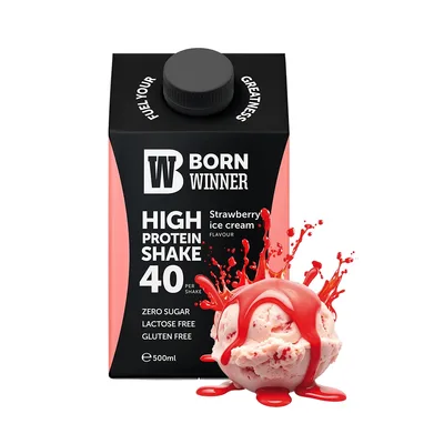 Protein Shake Strawberry Ice Cream 500 ml
