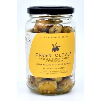 Masline Zelene Grilovane Sa Začinima 350 g