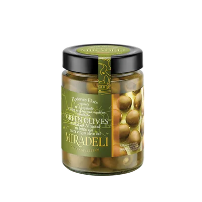 Masline Zelene Punjene Bademom 480 g