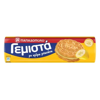 Keks Punjen Kremom 30% Sa Ukusom Banane Papadopoulos 200 g