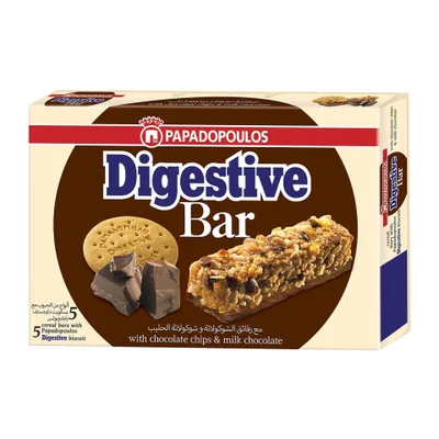 Musli Bar Sa Digestiv Keksom I Komadićima Mlečne Čokolade Papadopoulos 28 g