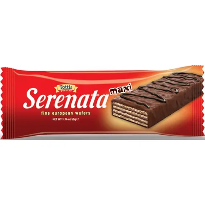 Napolitanka Prelivena Mlečnom Čokoladom Maxi Serenata 50 g