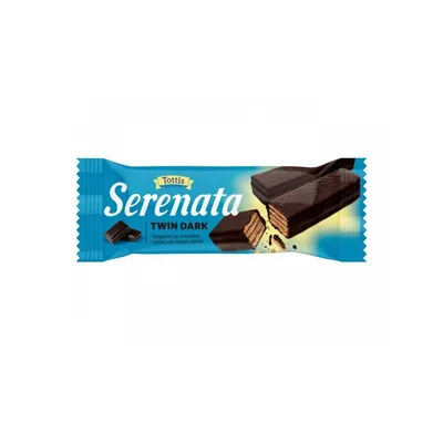 Napolitanka Prelivena Crnom Čokoladom Twin Dark Serenata 30 g