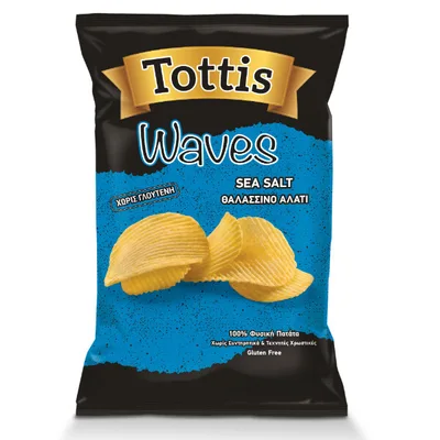 Čips Sa Morskom Soli Tottis 200 g