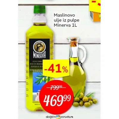 Ulje Maslinovo Pulpa Minerva Pvc 1 L