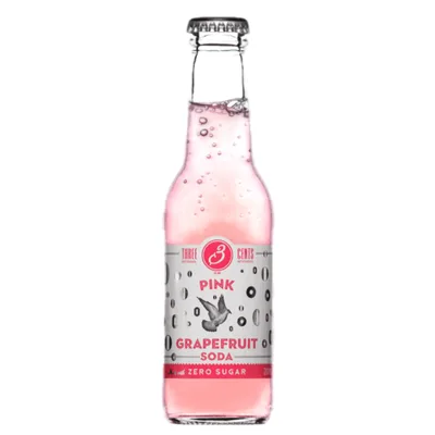 Soda Three Cents Pink Grapefr 200 ml