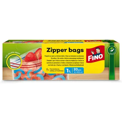 Kese Za Zamrzivač Zipper Fino 1 L