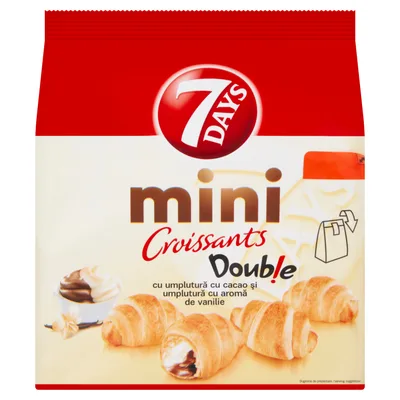 Chipita Kroasan Kakao Vanila Mini Double 7 Days 185 g