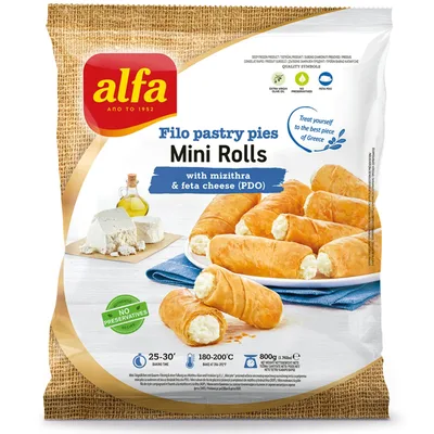 Smrznuti Mini Rolls Feta Sir Alfa Foods 800 g