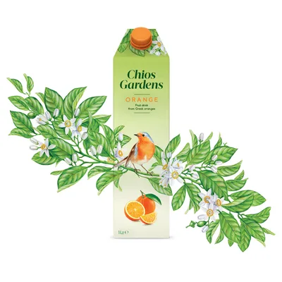 Sok Voćni Od Pomorandže Sa Pulpom 100% Chios Gardens 1 L