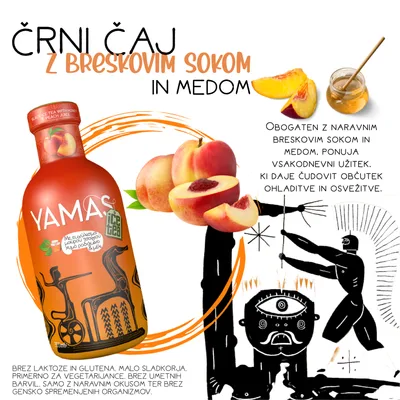Ledeni Organski Crni Čaj Sa Ukusom Breskve Thamma 300 ml