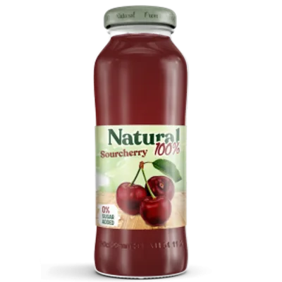 Natural Sourcherry And Apple 100% 200 ml