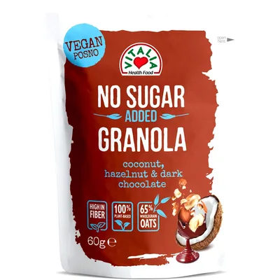 Vitalia Granola Kokos, Lešnik I Crna Čokolada 60 g