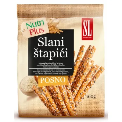 Štapići Slani Susam Nu Plus Sl 160 g