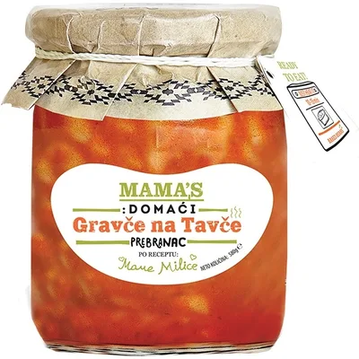 Mamas Pasulj Gravce Na Tavce 550 g