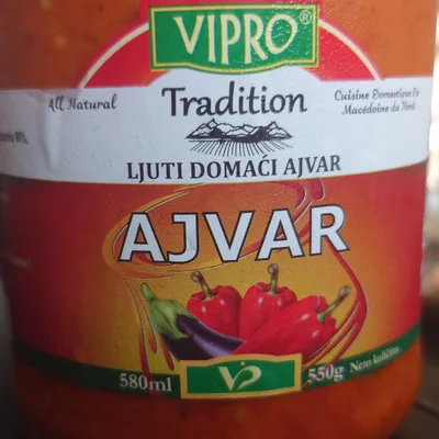Ajvar Domaci Ljuti Vipro 720 ml