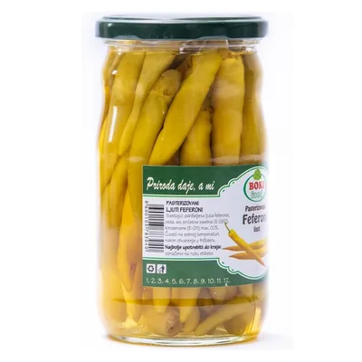 Zuti Feferoni Amfora Ljuti Kapija Foods 580 g