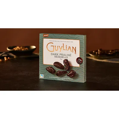 Bombonjera Guylian Seashells Extra Dark 125 g