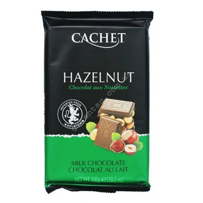 Cokolada Cachet Milk Hazelnut 32% 300 g