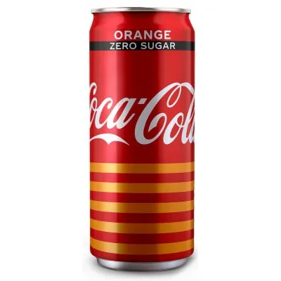 Coca-Cola Sok Orange Zero Can 330 ml
