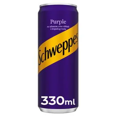 Schweppes Sok Gazirani Purple Can 330 ml
