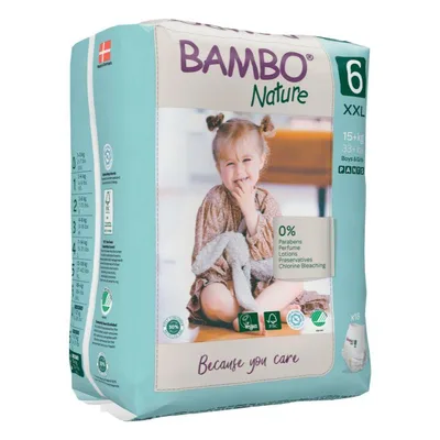 Bambo Pelene Gacice Nature 6, 18 Kg 18 kom