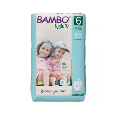 Bambo Pelene Gacice Nature 6, 18 Kg 38 kom