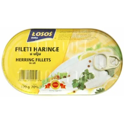 Haringa Fileti U Biljnom Ulju Losos 170 g