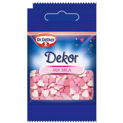 Crvena Srca Dekor Dr.Oetker 10 g