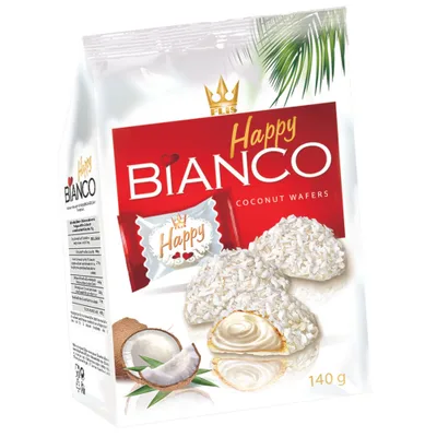 Vafl Happy Bianco Punjen Kokos Kremom 140 g