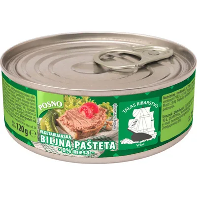 Posna Biljna Pasteta Masline Talas Ribarstvo 120 g