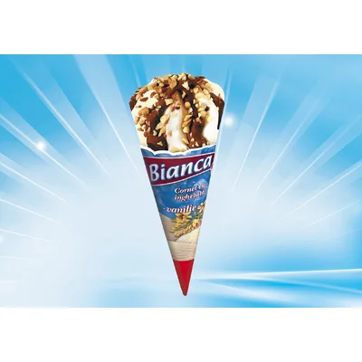 Sladoled Kornet Bianca Vanilie, / 130 ml