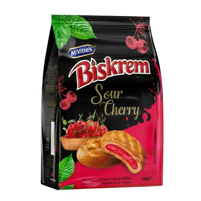 Keks Mcvitie's Biskrem Keks Malina Fil 160 g