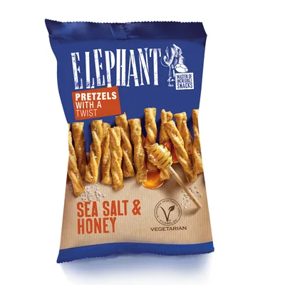 Grisine Elephant Twist Sa Morskom Solju I Medom 160 g