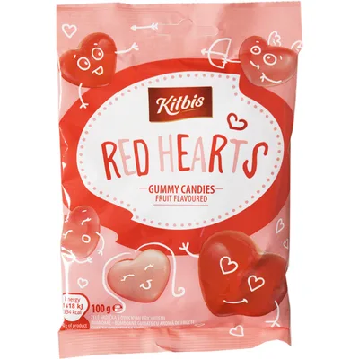 Bombone Gumene Red Hearts Kitbis 100 g