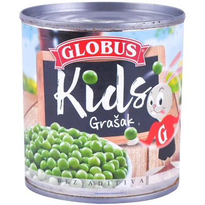 Grašak Ekstra Fini Kids Globus Lim 200 g