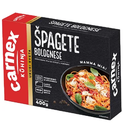 Carnex Gotovo Jelo Spagete Na Bolonjski Nacin 400 g