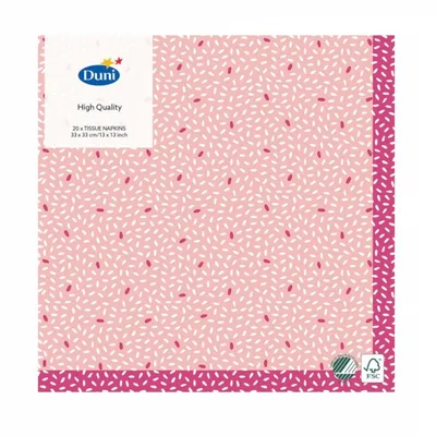 Salvete 24x24 3 Sl Rice Pink 20 Komada Duni