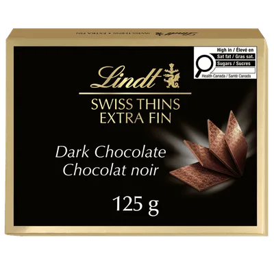 Lindt Bombonjera Swis Thins Dark Lin 125 g