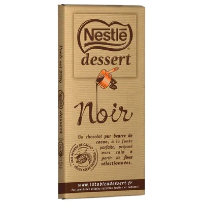 Čokolada Kuv Dessert Noir Nest 205 g