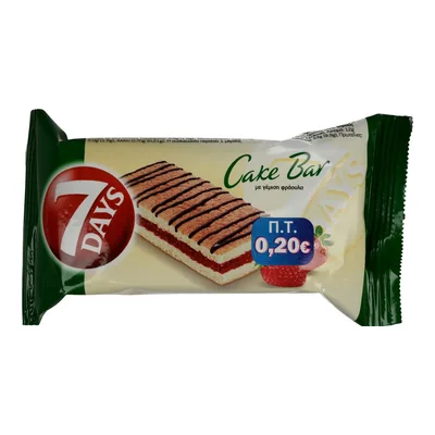 Chipita Biskvit 7 Days Cake Bar Sa Džemom Od Jagoda 30 g